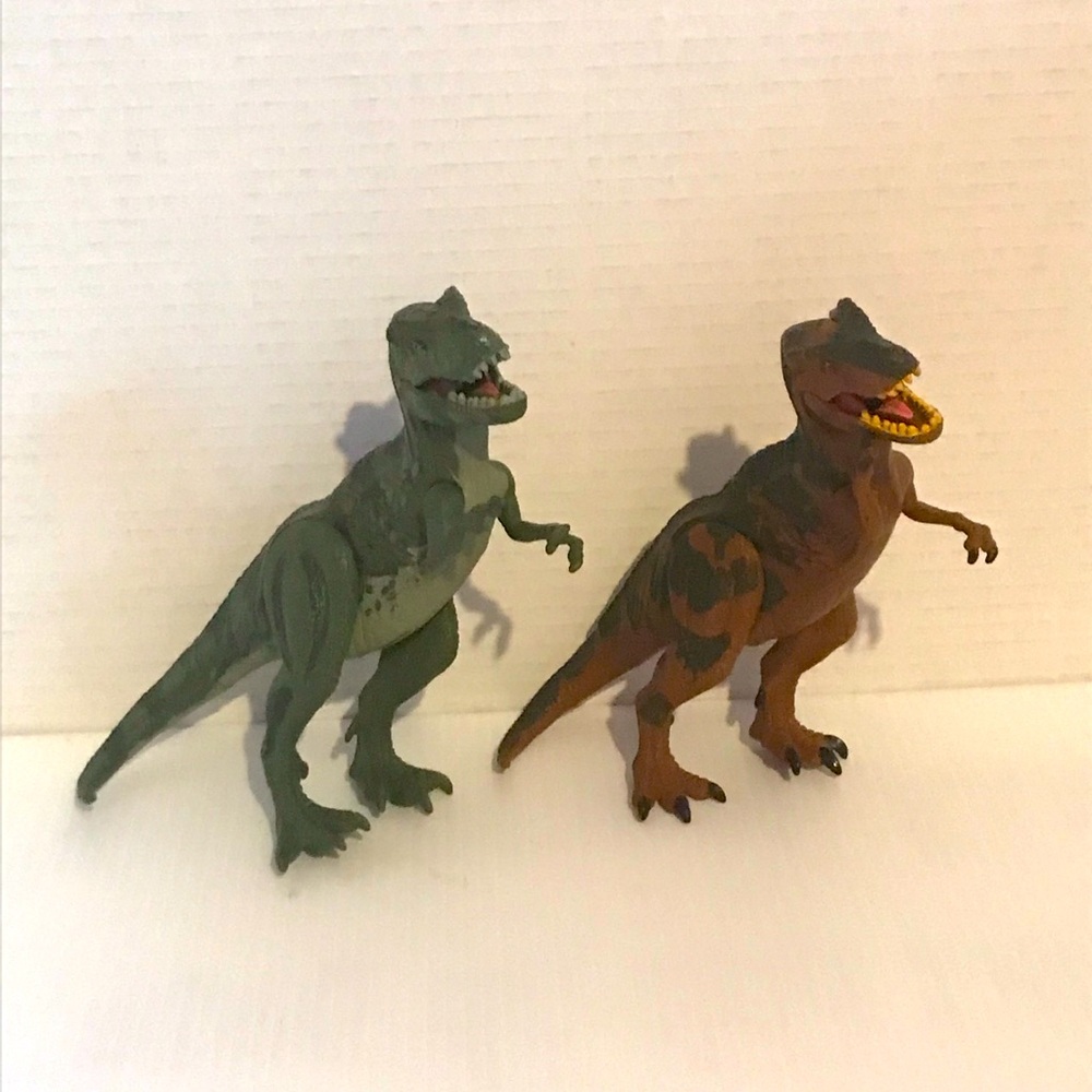 Pair of Two Kid Galaxy T Rex Dinosaur Figures